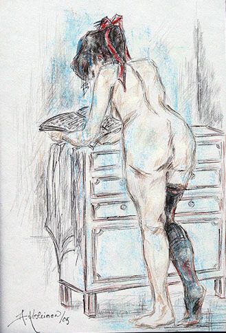 Arja Krossbeckin maalaus Aamulehti