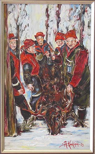 Arja Krossbeckin mets�stys maalaus