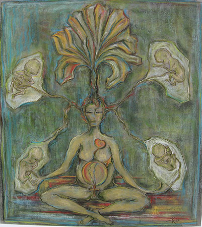 Arja Krossbeckin maalaus