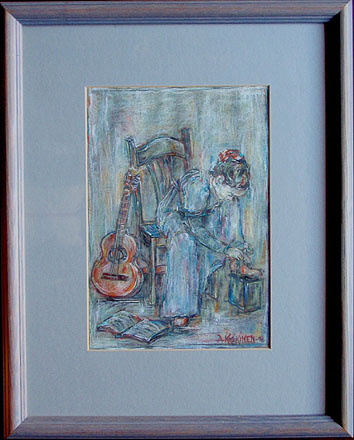 Arja Krossbeckin pastellityö