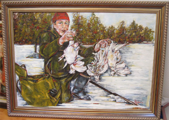 Arja Krossbeckin maalaus